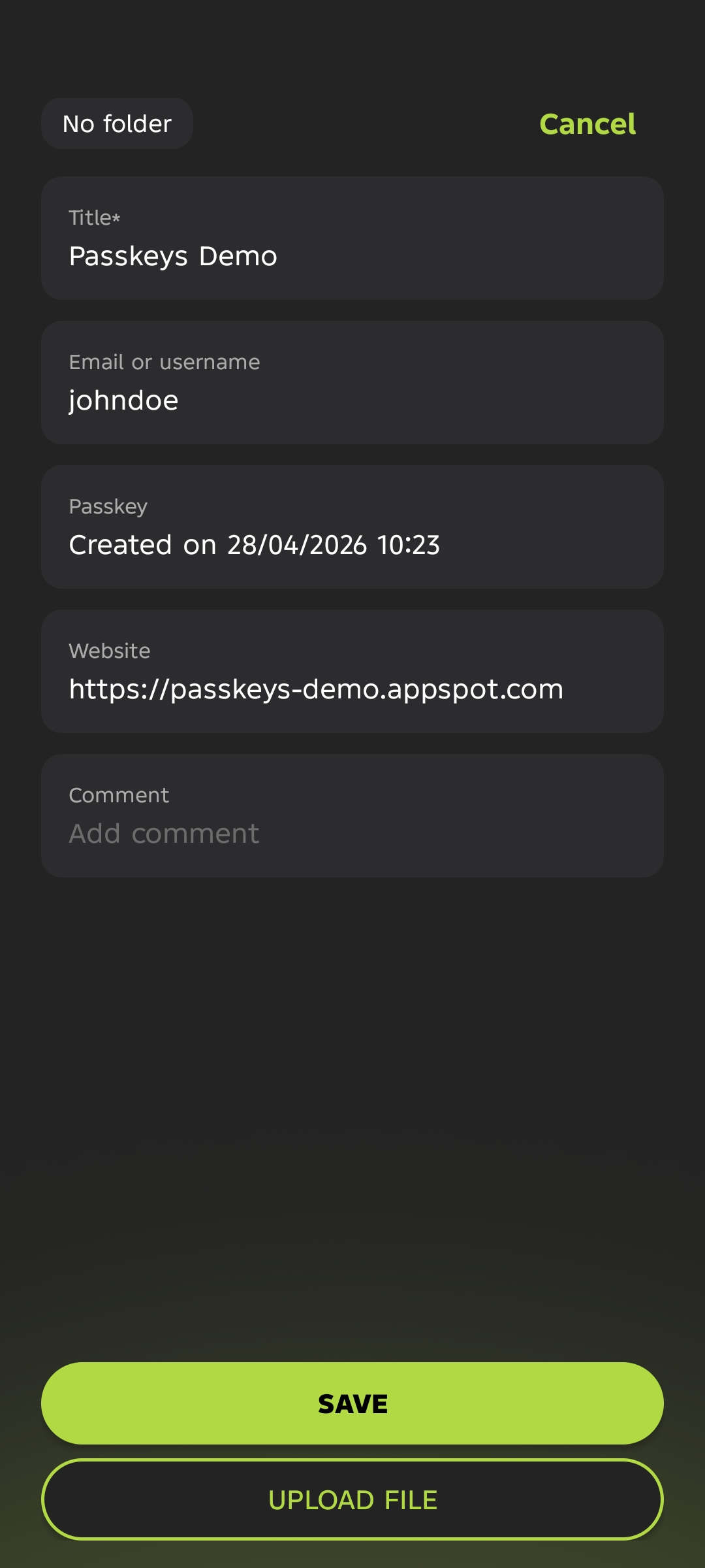Review and save